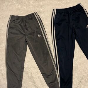 Adidas Kids' Gray and Navy Joggers